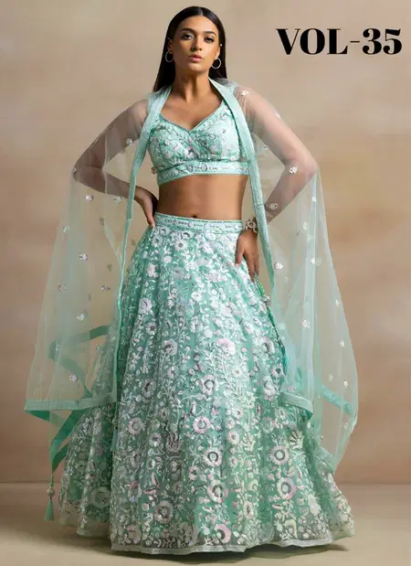 Zeel Vol 37 Soft Net Thread Sequence Embroidery Work Lehenga Choli